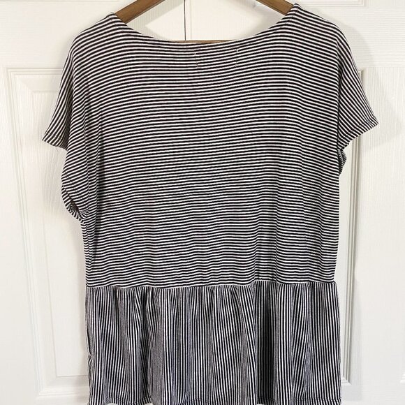 French Laundry - Stripped Babydoll Shirt - Picture 6 of 7